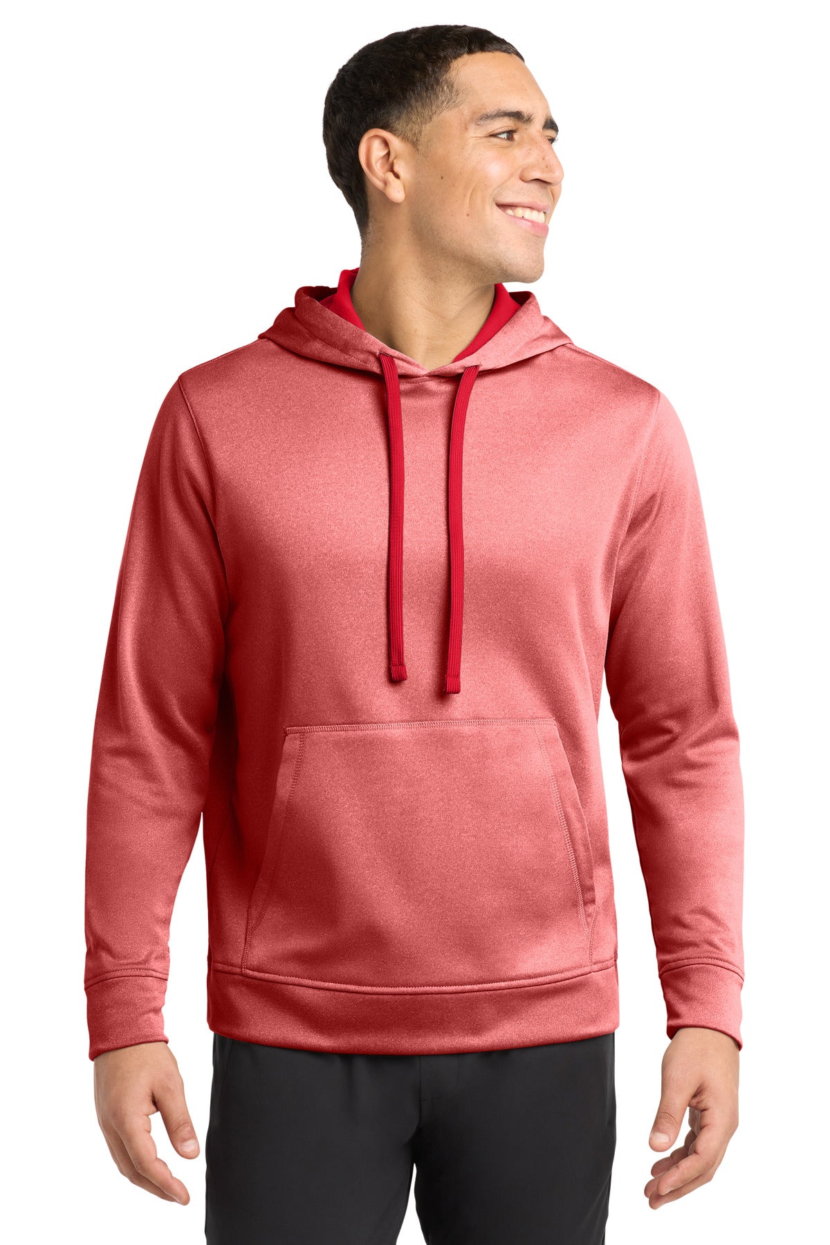 Sport-Tek PosiCharge Sport-Wick Heather Fleece Hooded Pullover ST264