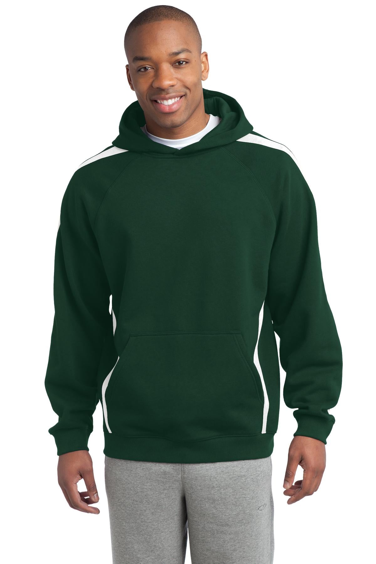 Sport-Tek Sleeve Stripe Pullover Hooded Sweatshirt ST265