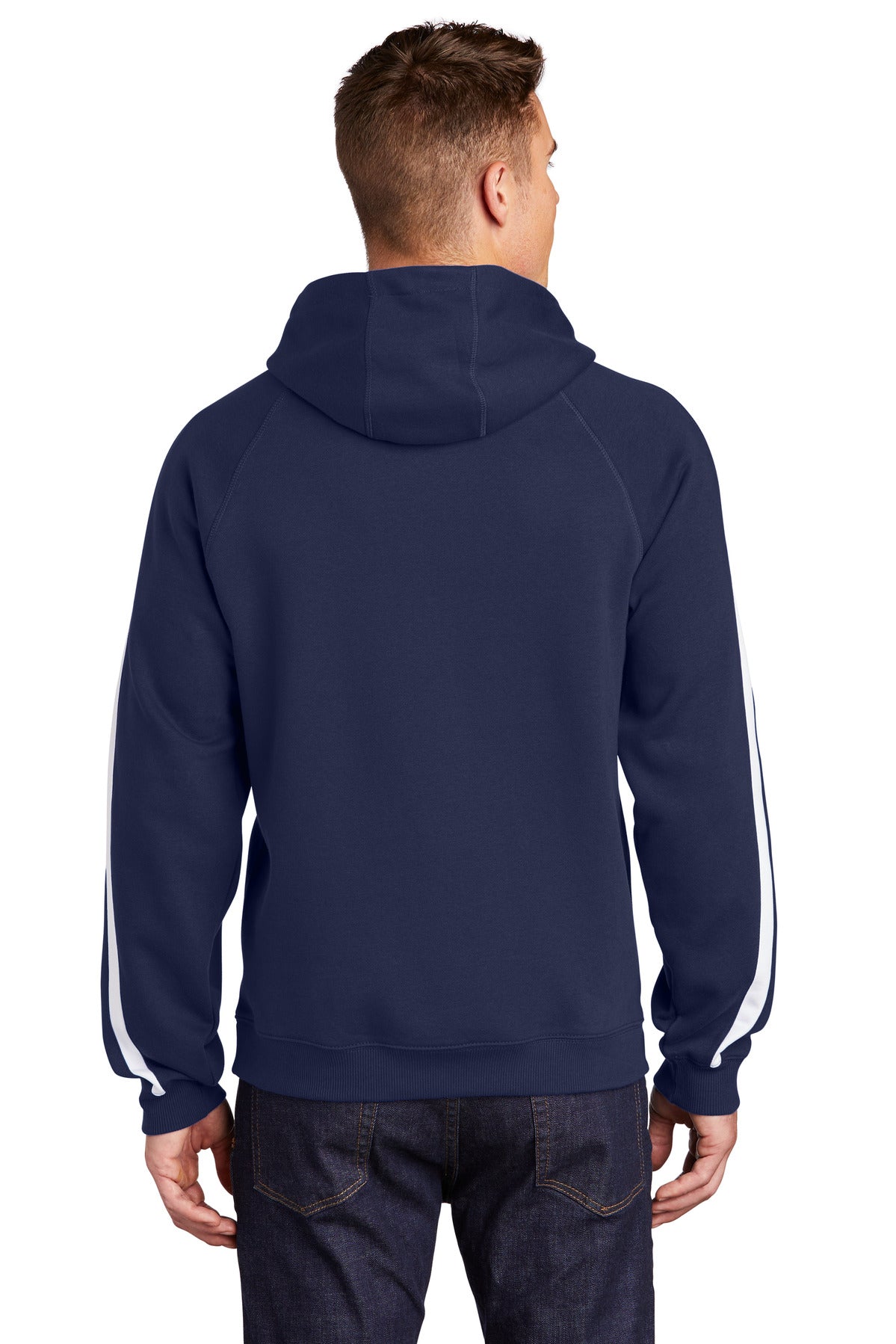 Sport-Tek Sleeve Stripe Pullover Hooded Sweatshirt ST265