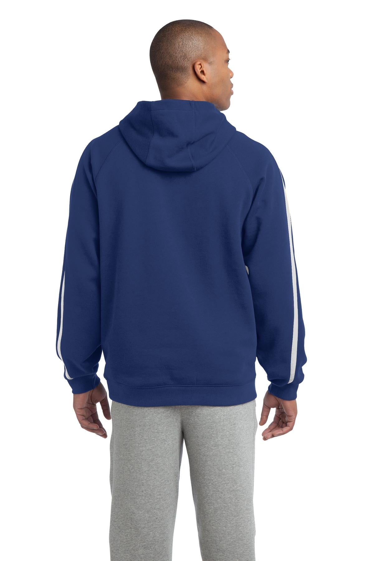 Sport-Tek Sleeve Stripe Pullover Hooded Sweatshirt ST265