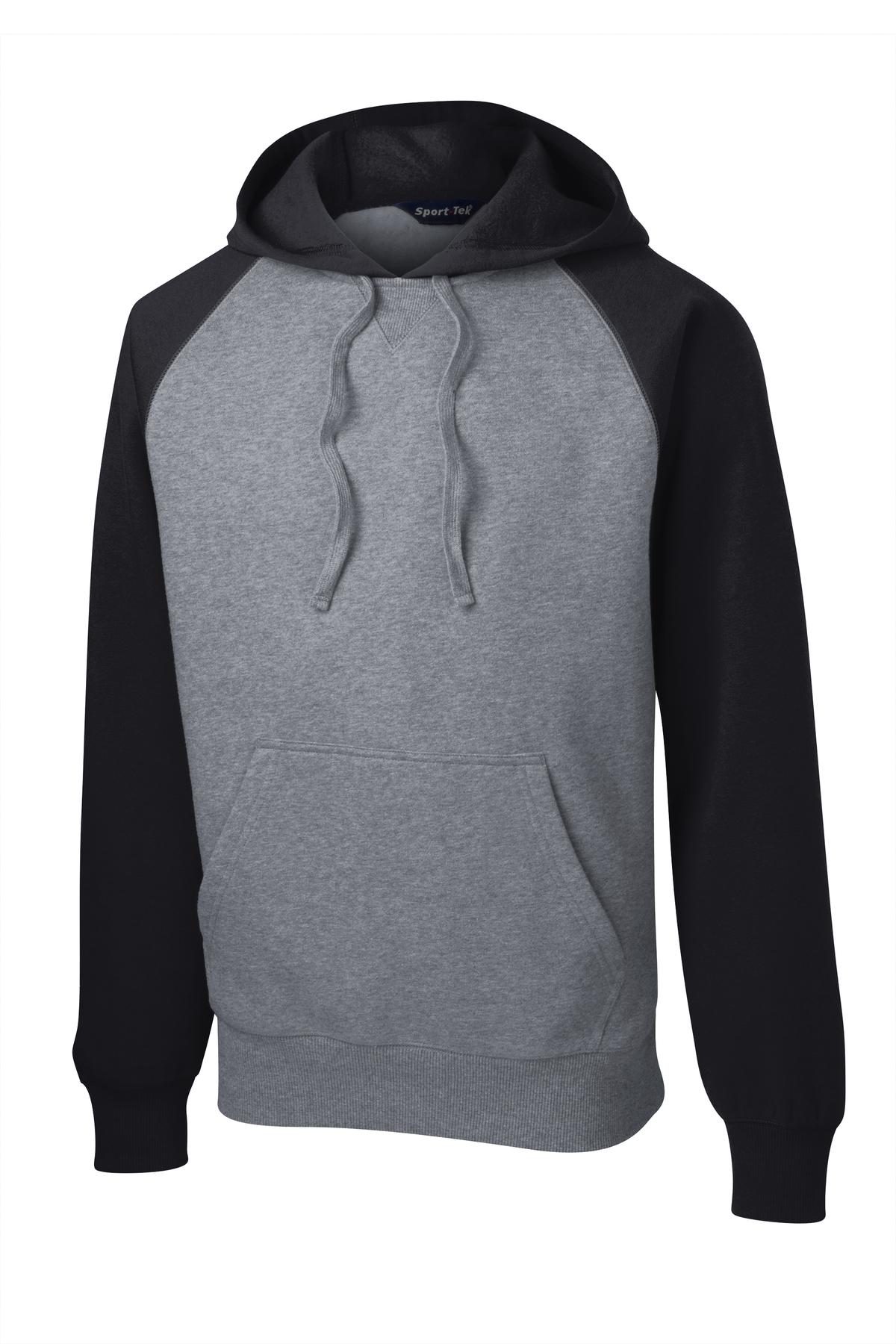 Sport-Tek Raglan Colorblock Pullover Hooded Sweatshirt ST267