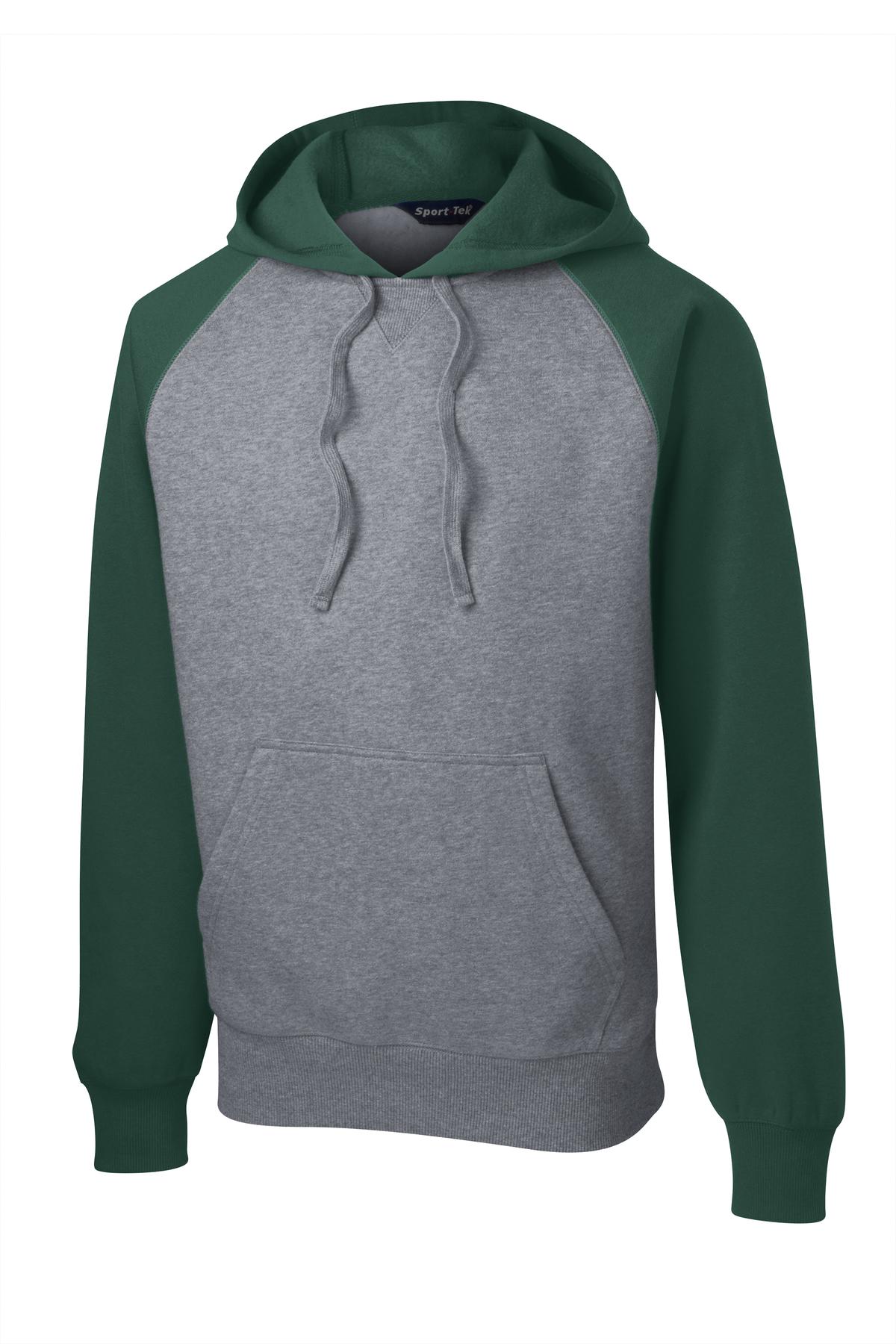 Sport-Tek Raglan Colorblock Pullover Hooded Sweatshirt ST267