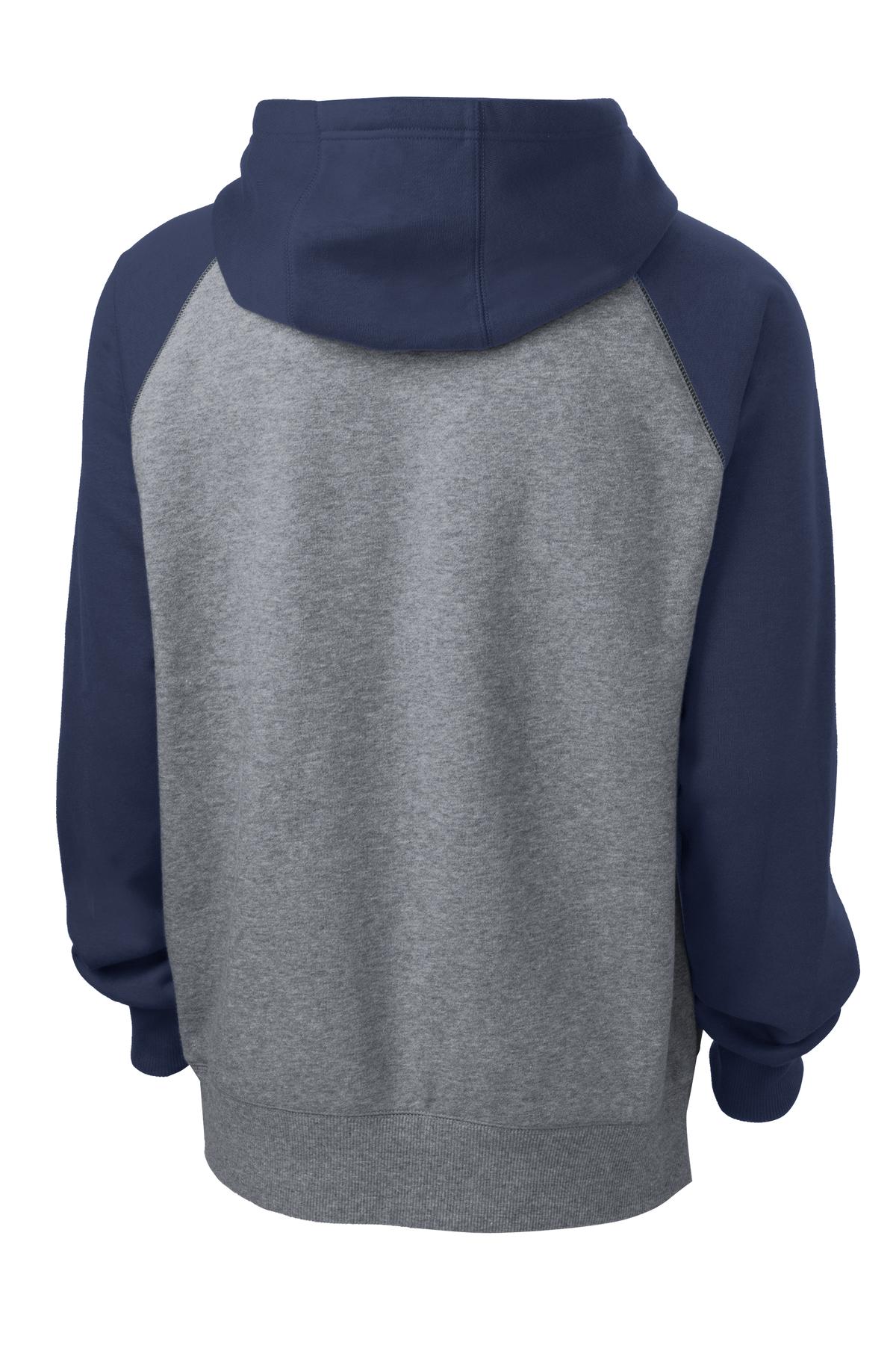 Sport-Tek Raglan Colorblock Pullover Hooded Sweatshirt ST267