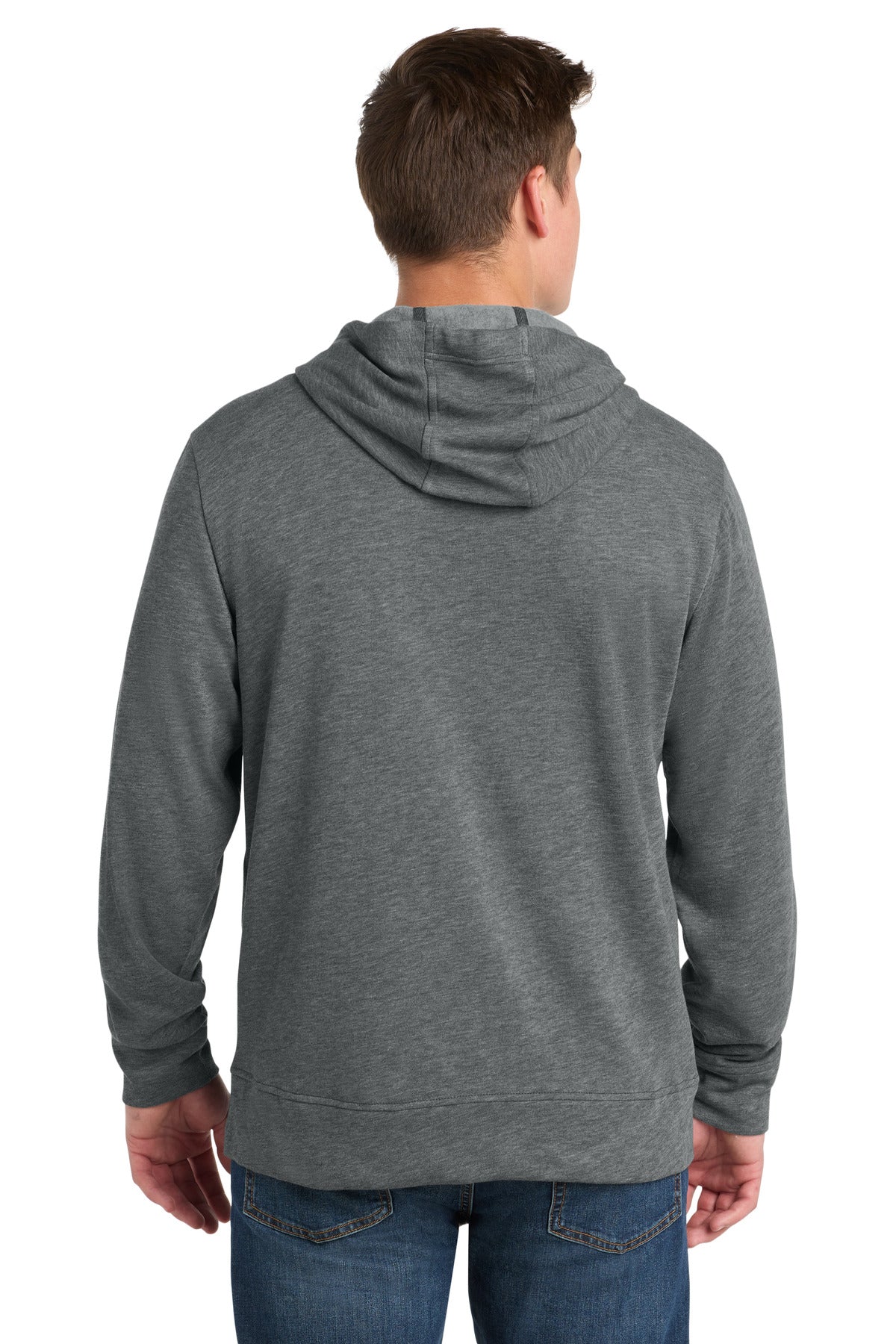 Sport-Tek PosiCharge Tri-Blend Wicking Fleece Full-Zip Hooded Jacket ST293