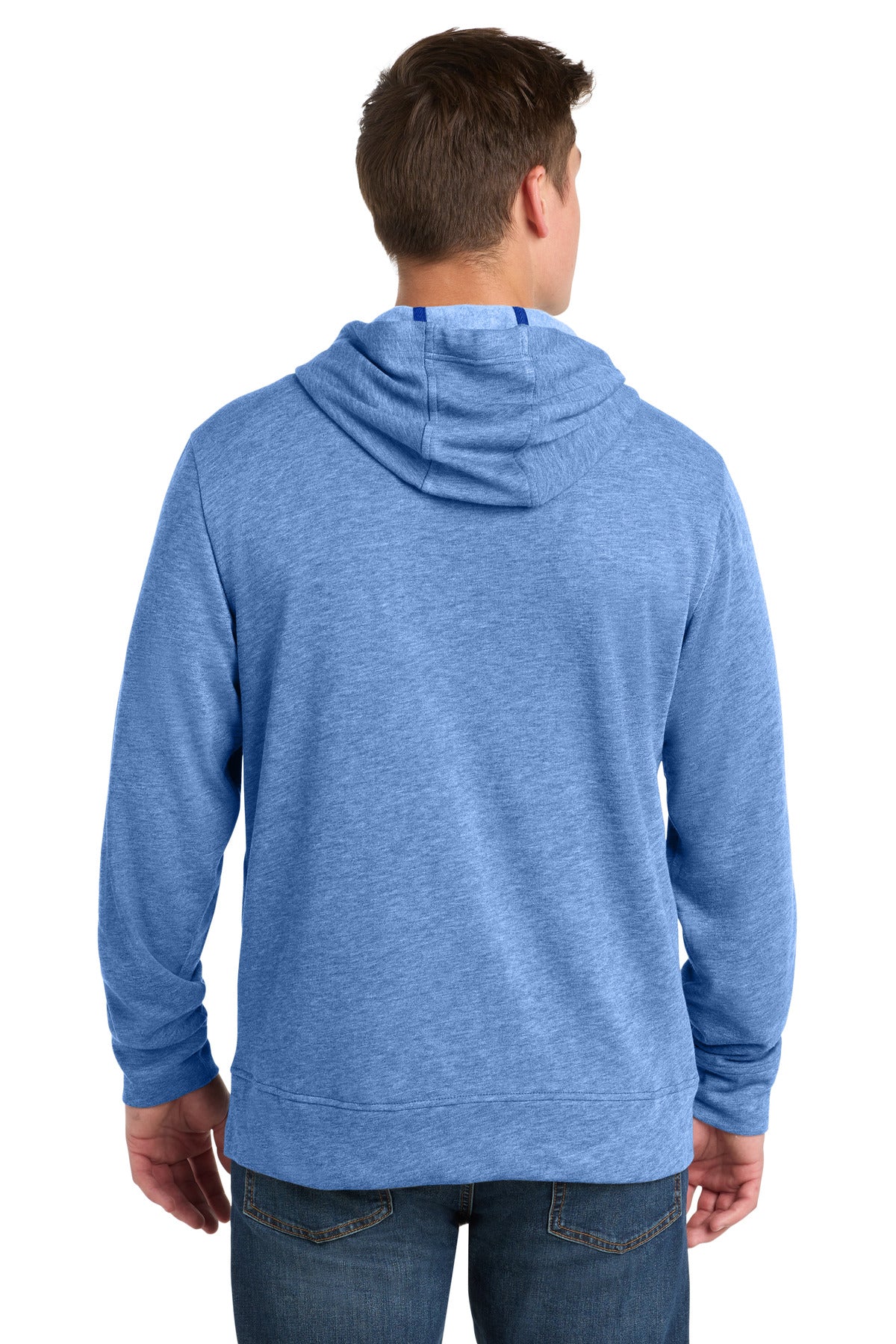 Sport-Tek PosiCharge Tri-Blend Wicking Fleece Full-Zip Hooded Jacket ST293