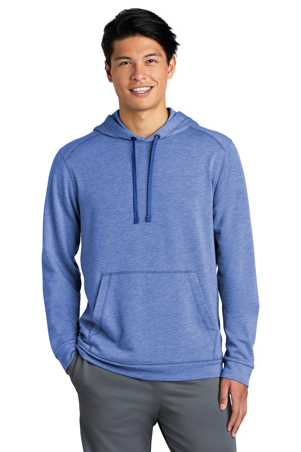 Sport-Tek PosiCharge Tri-Blend Wicking Fleece Hooded Pullover ST296