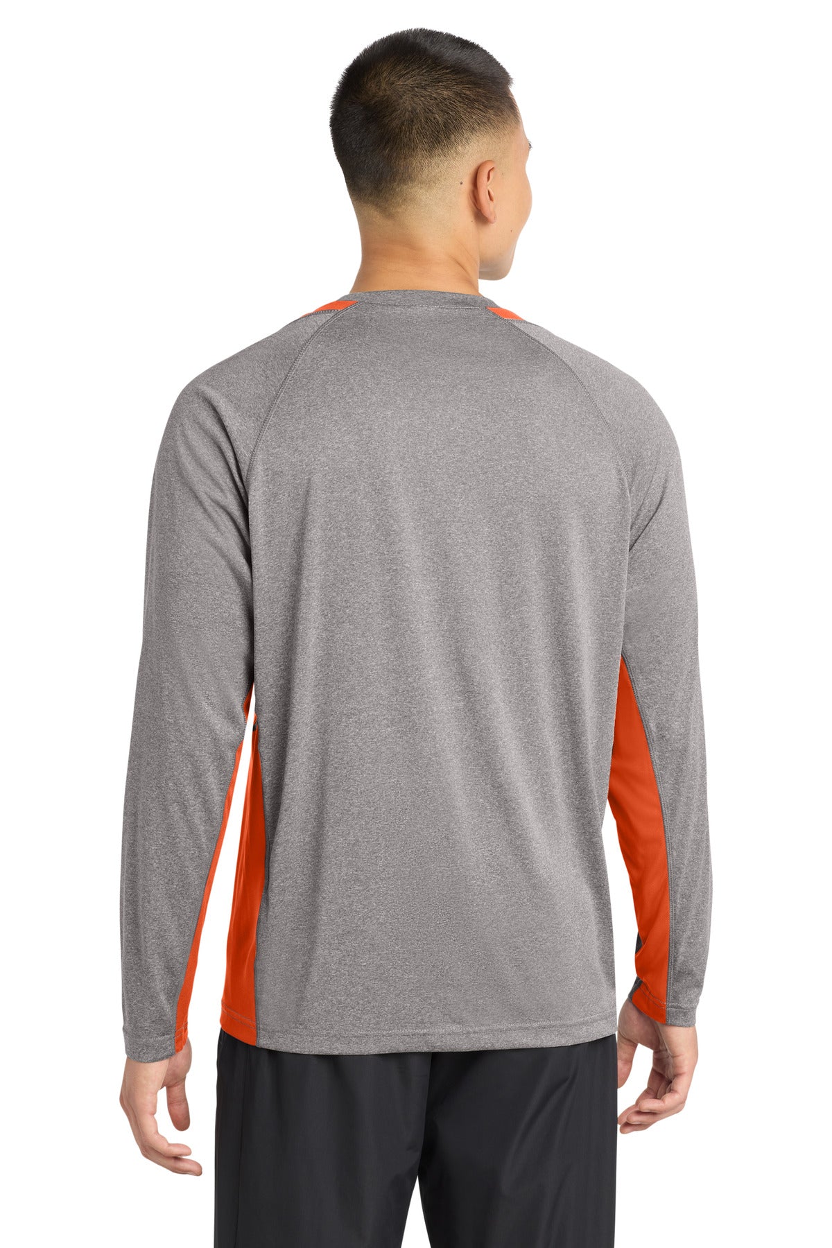 Sport-Tek Long Sleeve Heather Colorblock Contender Tee ST361LS