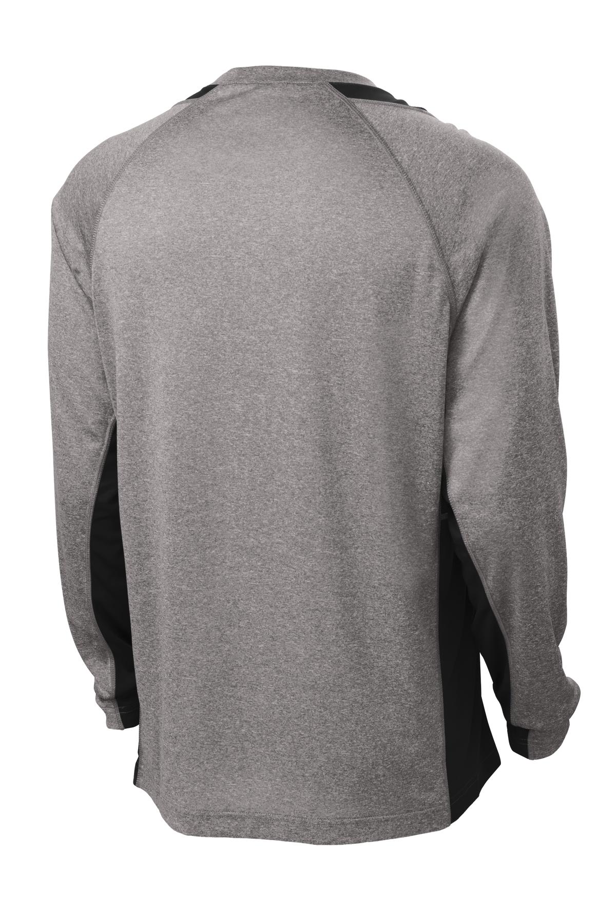 Sport-Tek Long Sleeve Heather Colorblock Contender Tee ST361LS
