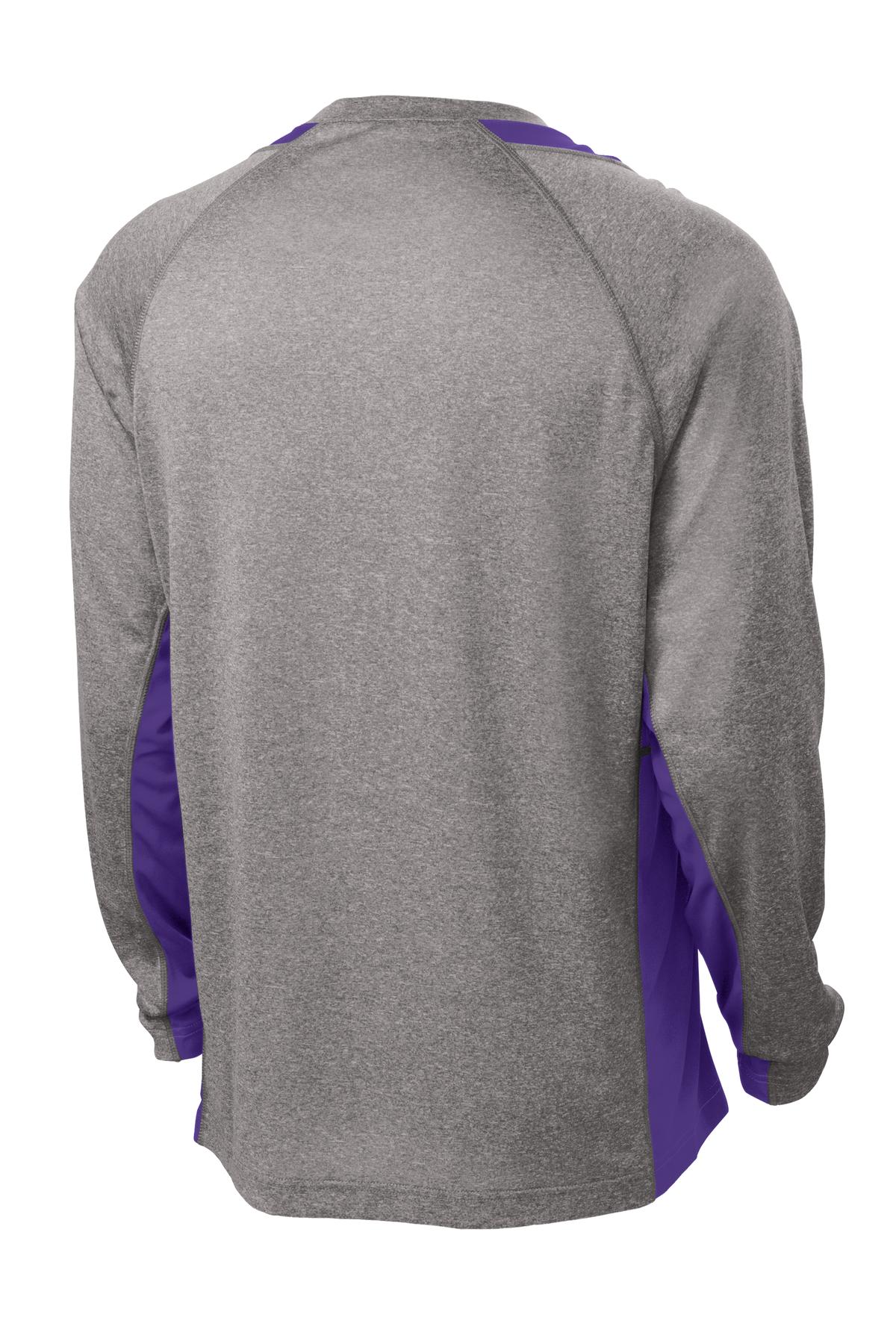 Sport-Tek Long Sleeve Heather Colorblock Contender Tee ST361LS