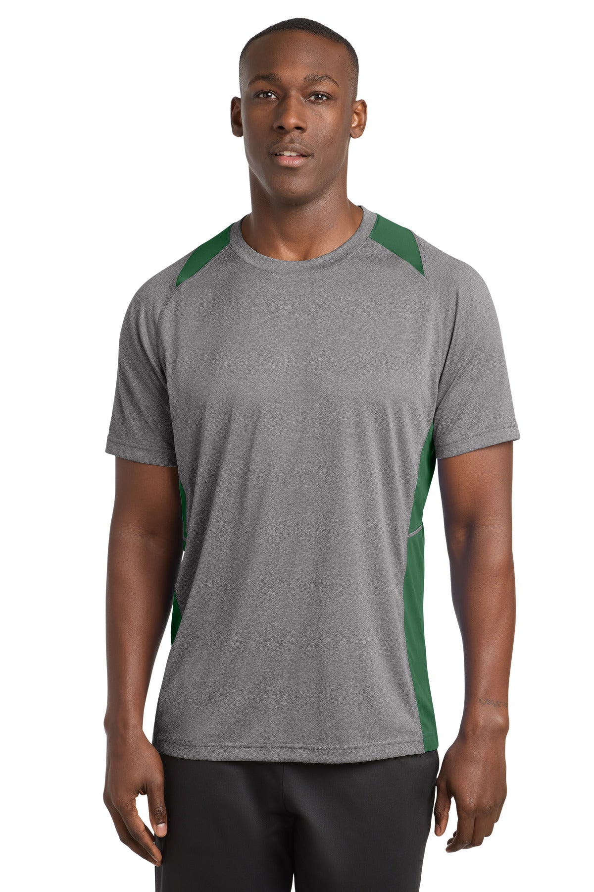 Sport-Tek Heather Colorblock Contender Tee ST361