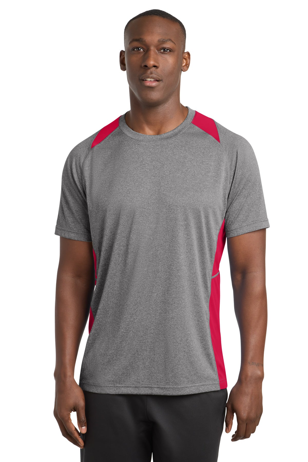 Sport-Tek Heather Colorblock Contender Tee ST361