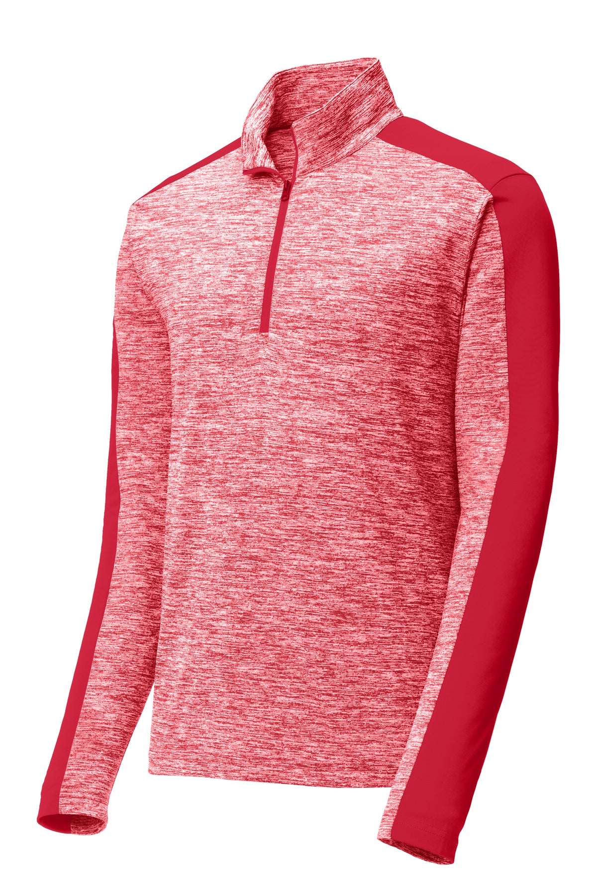 Sport-Tek PosiCharge Electric Heather Colorblock 1/4-Zip Pullover ST397