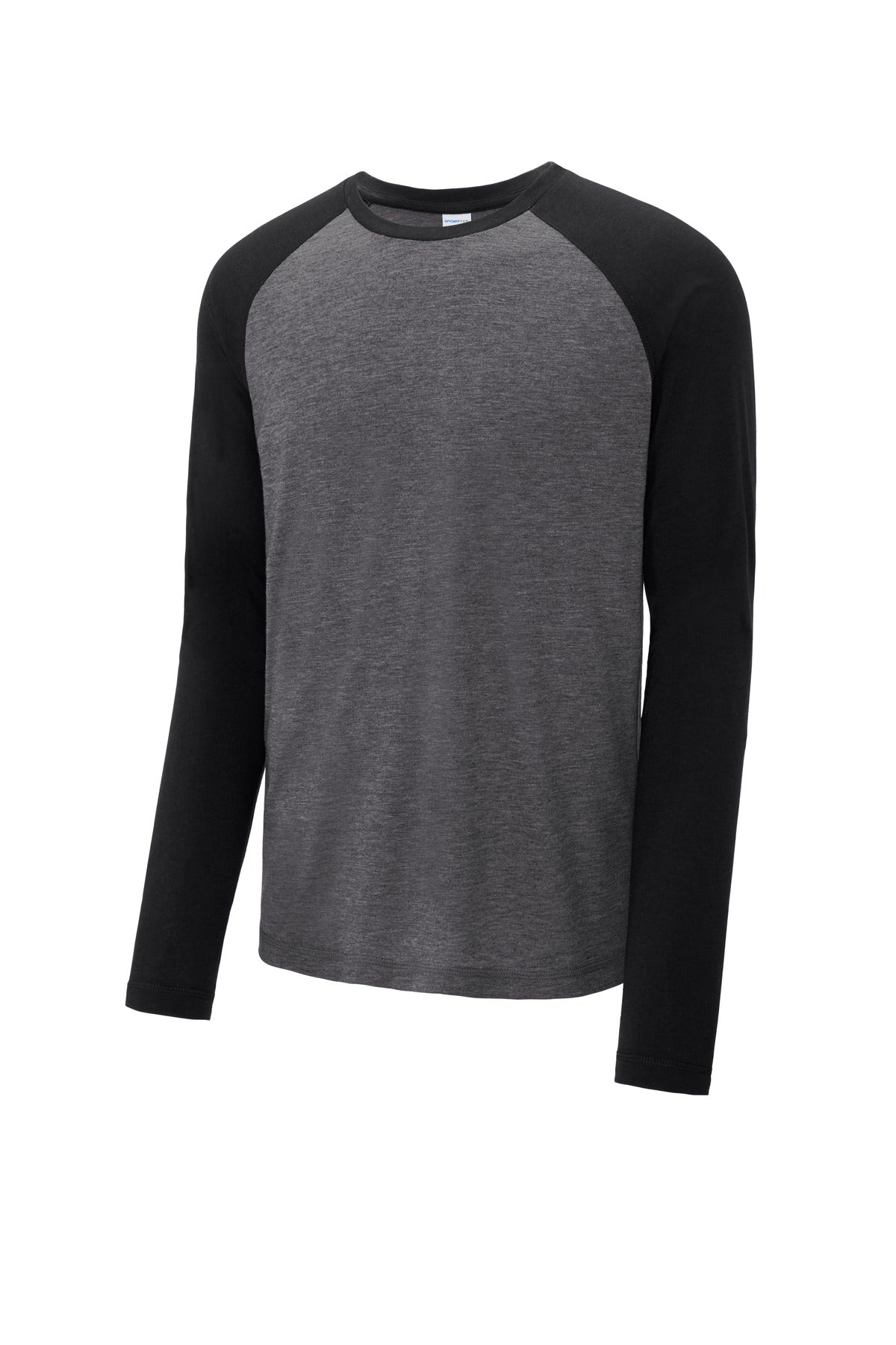Sport-Tek PosiCharge Long Sleeve Tri-Blend Wicking Raglan Tee ST400LS