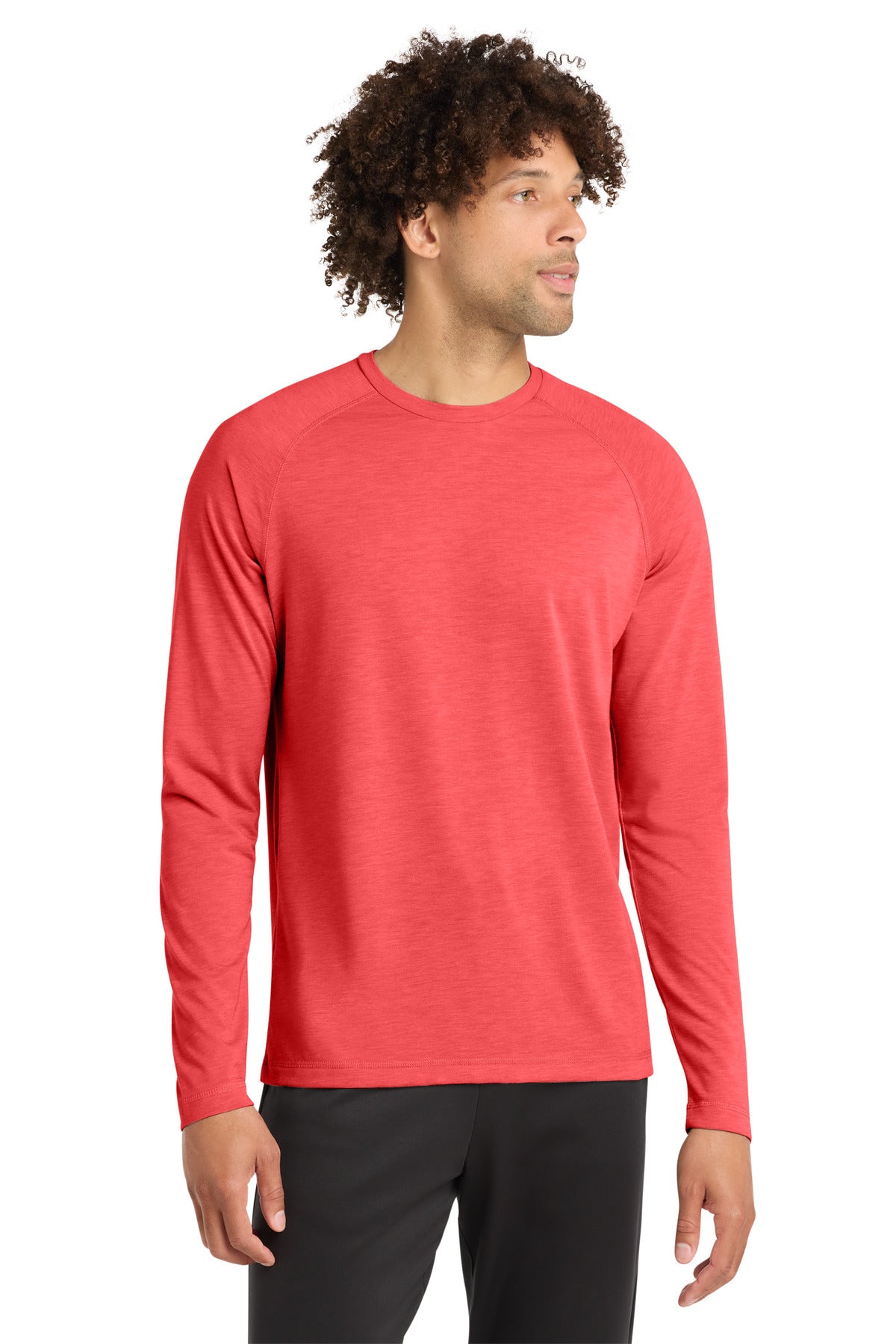Sport-Tek PosiCharge Long Sleeve Tri-Blend Wicking Raglan Tee ST400LS