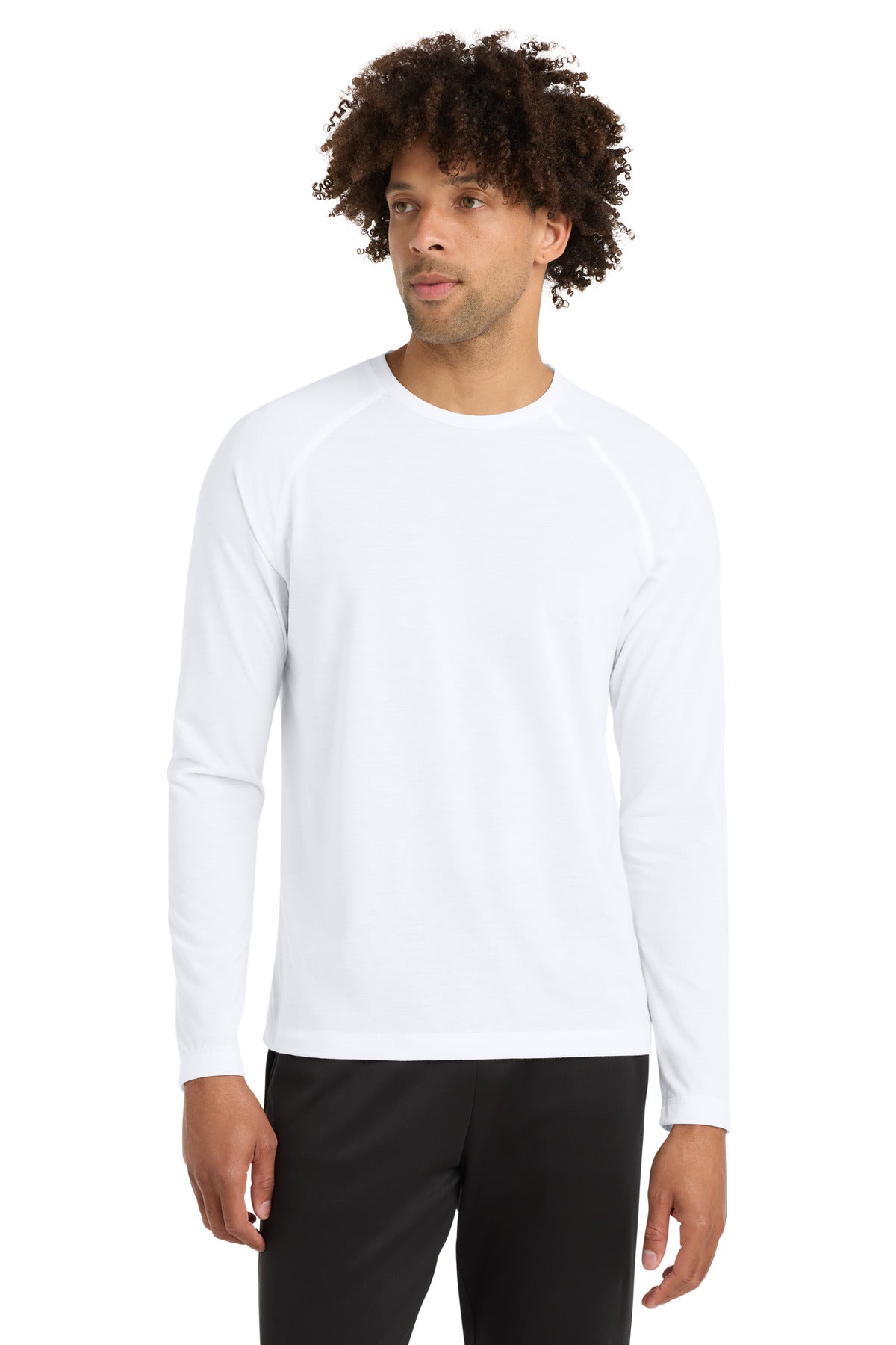 Sport-Tek PosiCharge Long Sleeve Tri-Blend Wicking Raglan Tee ST400LS