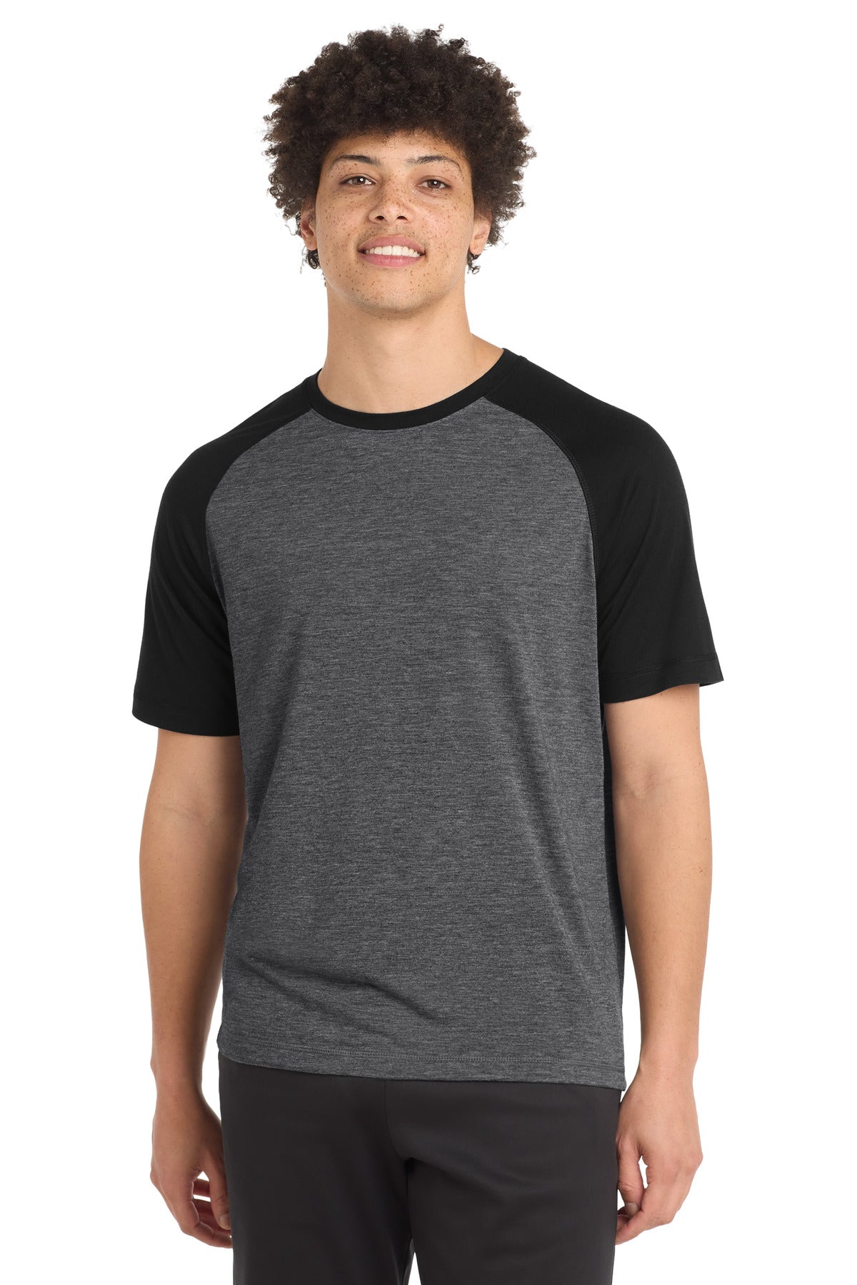 Sport-Tek PosiCharge Tri-Blend Wicking Raglan Tee ST400