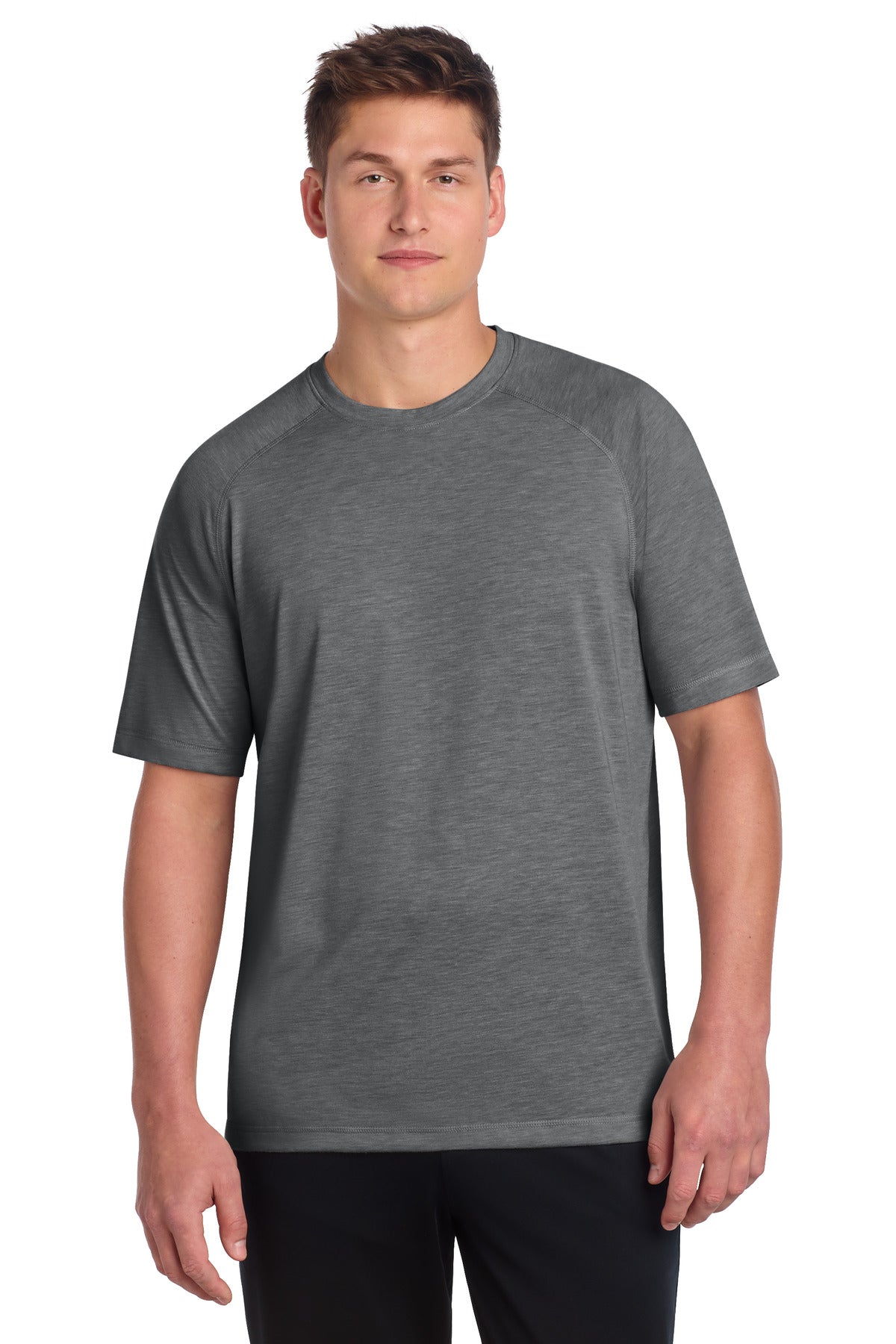 Sport-Tek PosiCharge Tri-Blend Wicking Raglan Tee ST400