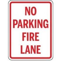 No Parking Fire Lane Sign
