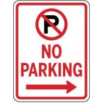 No parking sign with a red circle and line, white background