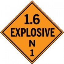 D.O.T. Placard - 1.6 Explosive N