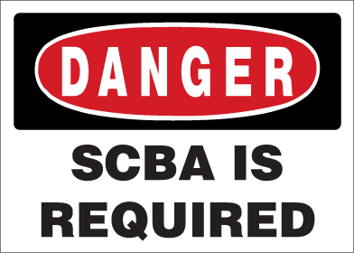 Danger - SCBA Is Required