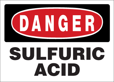 Danger - Sulfuric Acid