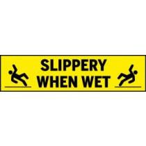 Slippery When Wet Floor Graphic