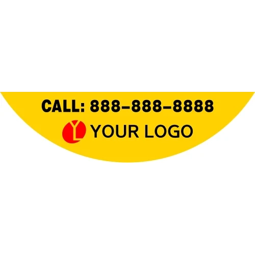 Half Moon Custom Pipeline Marker Cover Up Decals