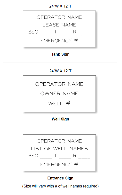 Arkansas - Oilfield Lease Sign Requirements