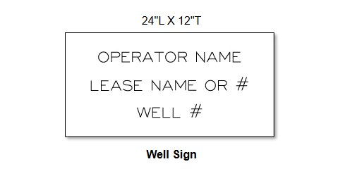 California - Oilfield Lease Sign Requirements