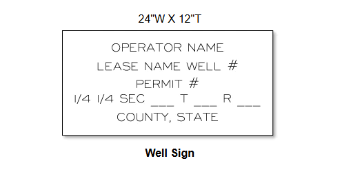 South Dakota - Oilfield Lease Sign Requirements