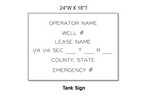Wyoming - Oilfield Lease Sign Requirements