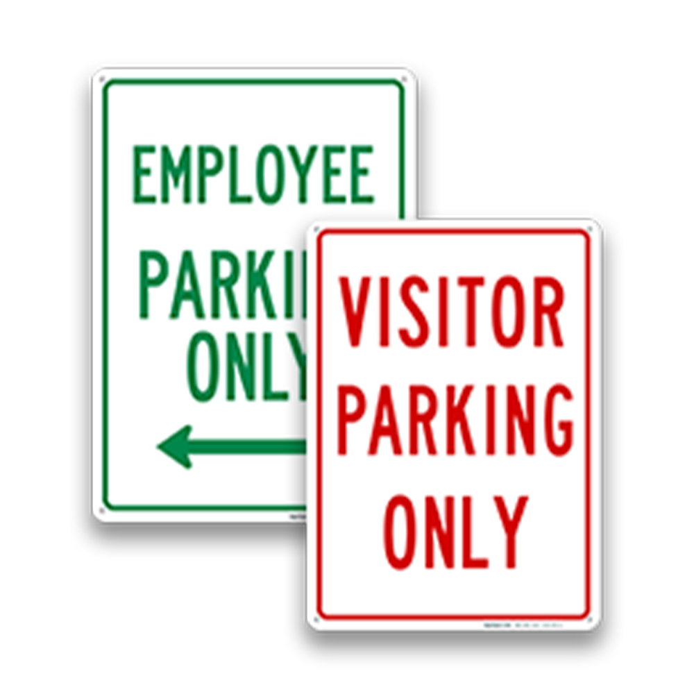 Visitor & Employee Parking Signs – Century Graphics & Sign