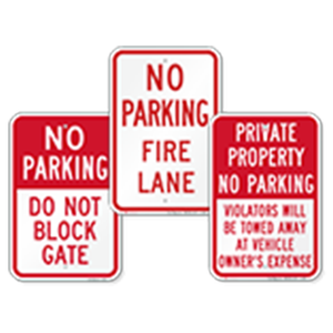 Fire Lane Signs