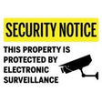 Security Notice – video surveillance camera icon sign