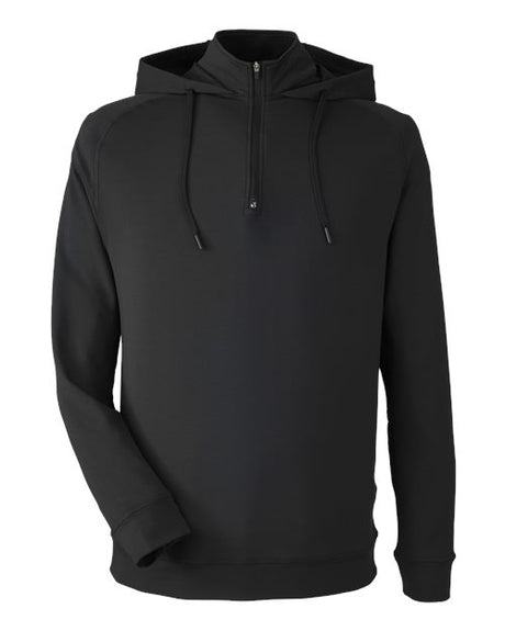 Unisex Vandyke Quarter-Zip Hooded Pullover