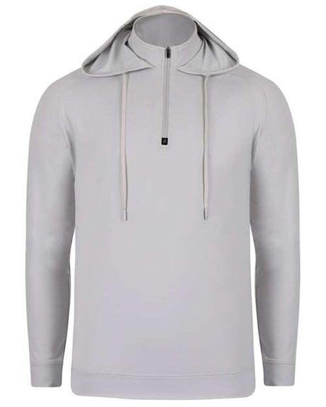 Unisex Vandyke Quarter-Zip Hooded Pullover