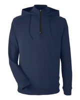 Unisex Vandyke Quarter-Zip Hooded Pullover