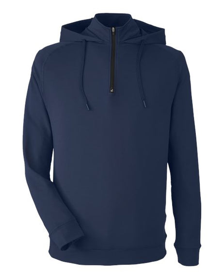 Unisex Vandyke Quarter-Zip Hooded Pullover