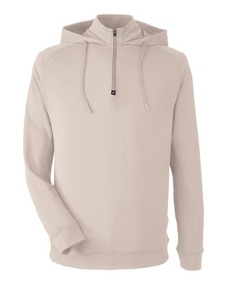 Unisex Vandyke Quarter-Zip Hooded Pullover
