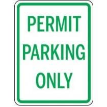 Permit Parking Only Sign