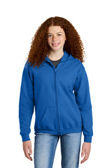 Gildan Youth Heavy Blend Full-Zip Hooded Sweatshirt 18600B