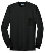 Gildan Ultra Cotton 100% US Cotton Long Sleeve T-Shirt with Pocket 2410