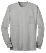 Gildan Ultra Cotton 100% US Cotton Long Sleeve T-Shirt with Pocket 2410