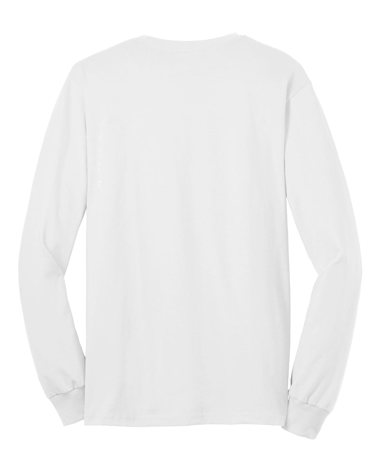 Gildan Ultra Cotton 100% US Cotton Long Sleeve T-Shirt with Pocket 2410