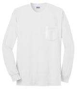 Gildan Ultra Cotton 100% US Cotton Long Sleeve T-Shirt with Pocket 2410