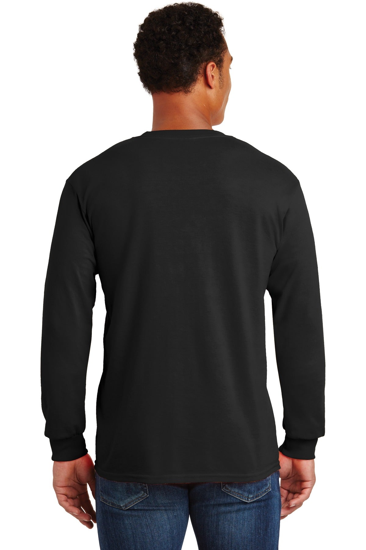 Gildan Ultra Cotton 100% US Cotton Long Sleeve T-Shirt with Pocket 2410