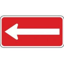 White Arrow (Left) Sign