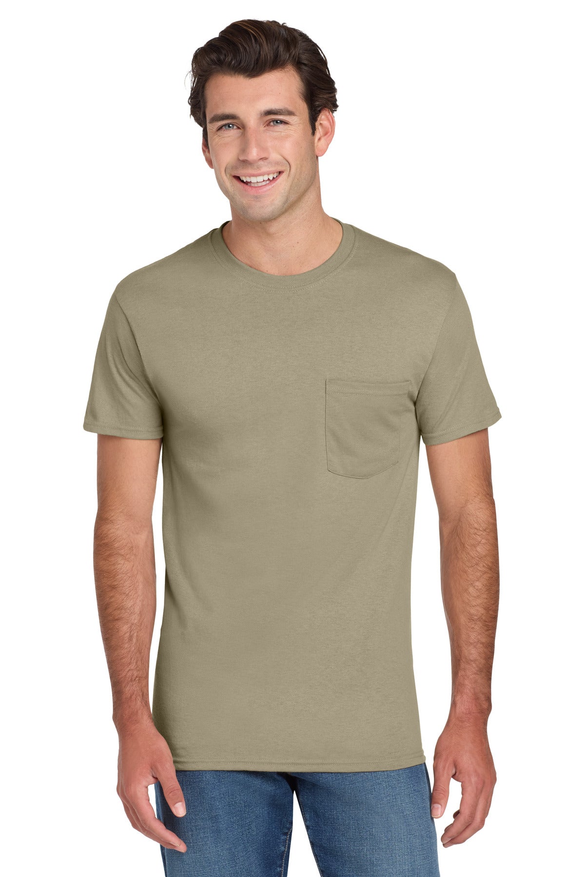 Jerzees Dri-Power 50/50 Cotton/Poly Pocket T-Shirt 29MP