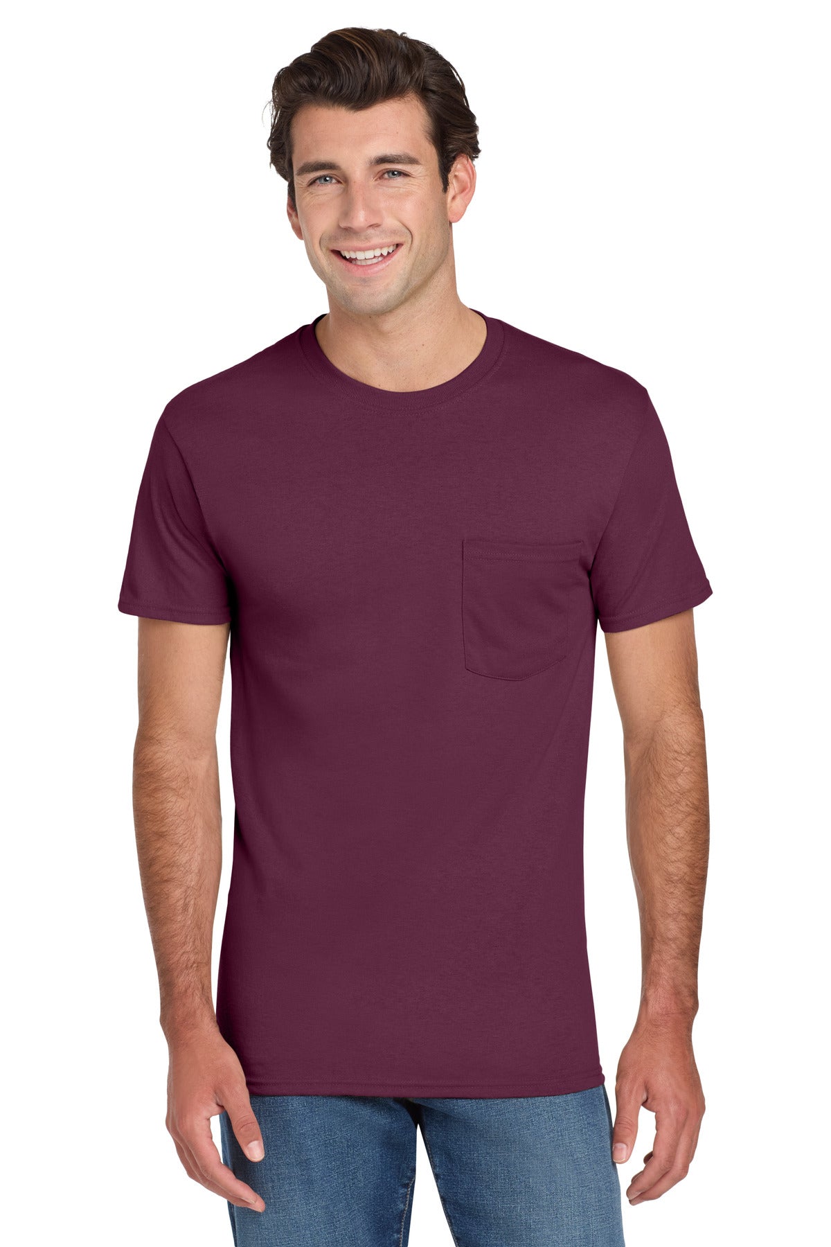 Jerzees Dri-Power 50/50 Cotton/Poly Pocket T-Shirt 29MP